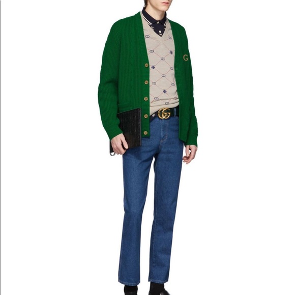 GUCCI GG QUILTED LEATHER POUCH - Picture 6 of 6